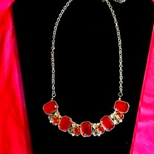 Necklace Red Stones